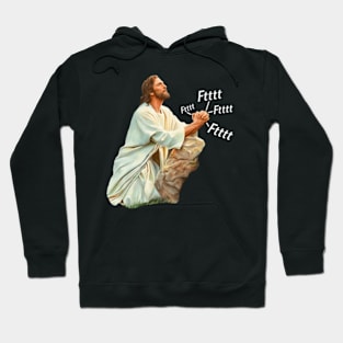 Jesus Prays To Heavenly Fer Hoodie